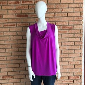 Calvin Klein Sleeveless Fuchsia Blouse